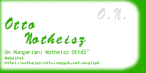 otto notheisz business card